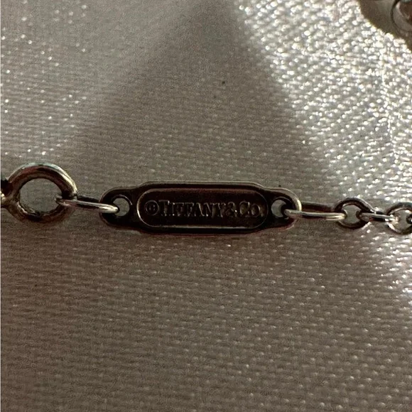 Tiffany & Co 30” long mixed bead chain